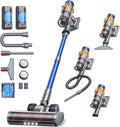 Aspirateur Balai sans Fil Fieety avec Double Batteries, Puissance 50kPa et Mode Automatique, Accessoires Multiples pour Sols, Tapis et Voiture