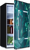 KLARSTEIN CoolArt - Réfrigérateur congélateur style artistique 79L, 5 niveaux de thermostat, façade élégante, 0-10°C, compacte et pratique