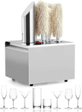 Machine à Polir Automatique pour Verres en Acier Inoxydable, Sécheur de Verres Électrique pour Bars et Restaurants