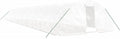 Serre de Jardin Tunnel en Acier Blanc, 110 m², 22x5x2,3 m