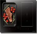 Plaque à induction NOXTON 4 zones flexibles, encastrable 60 cm, 7200 W, avec booster, sécurité enfants, fonction pause