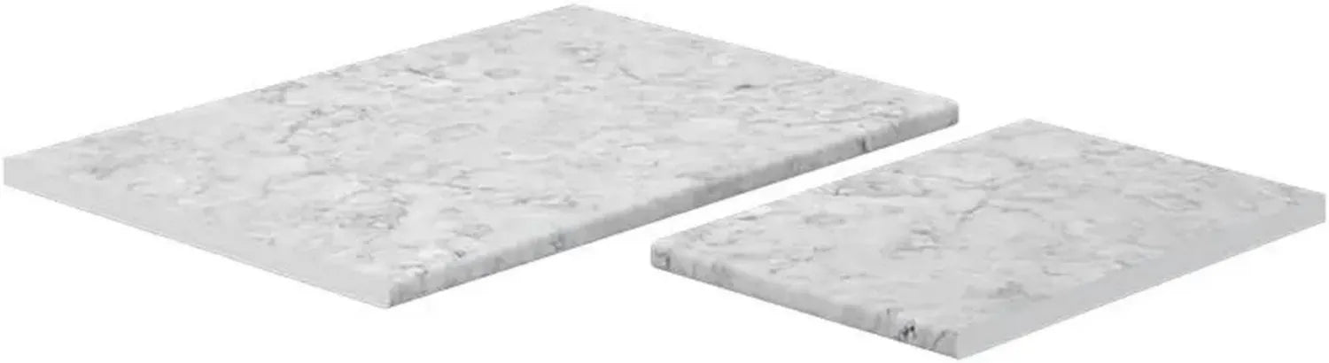 Vicco Plateau de Cuisine R-Line, Design Marbre Blanc, 114cm, pour Armoire d'angle 87x87, Compatible avec Meubles Bas