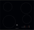 Plaque induction AEG 3000, 4 zones, 60cm, tactile, booster, sécurité enfant, noir