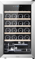 Cave à Vin Cecotec Bolero GrandSommelier 2450 Inox, 24 Bouteilles, Température Réglable 5-18°C